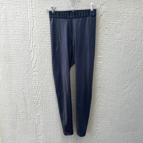 Adam Selman Pants - Adam Selman Sport Women's XS‎ Black Shiny Active Thin Leggings